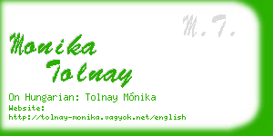 monika tolnay business card