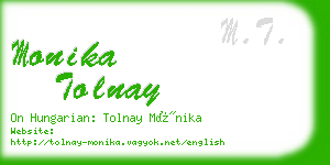 monika tolnay business card